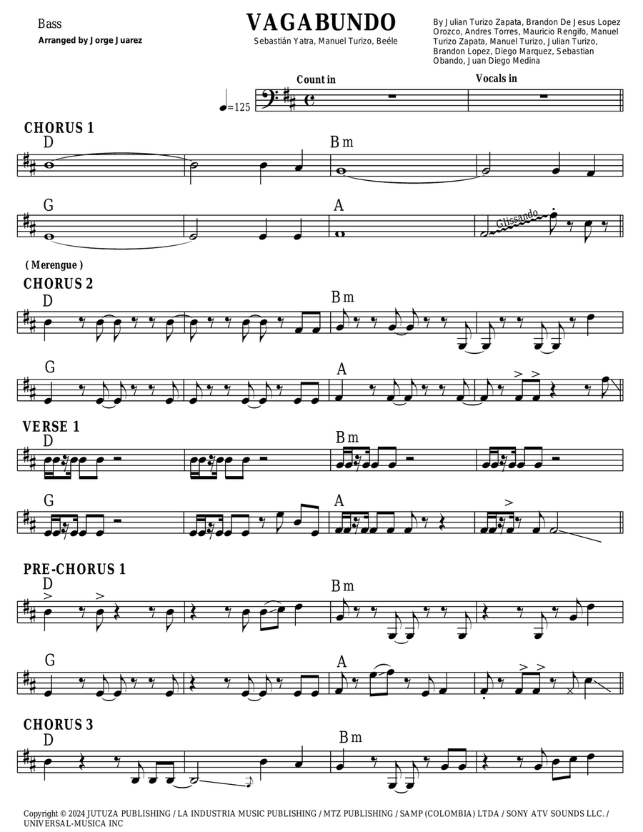 Vagabundo Small Ensemble scores gallery preview page 6