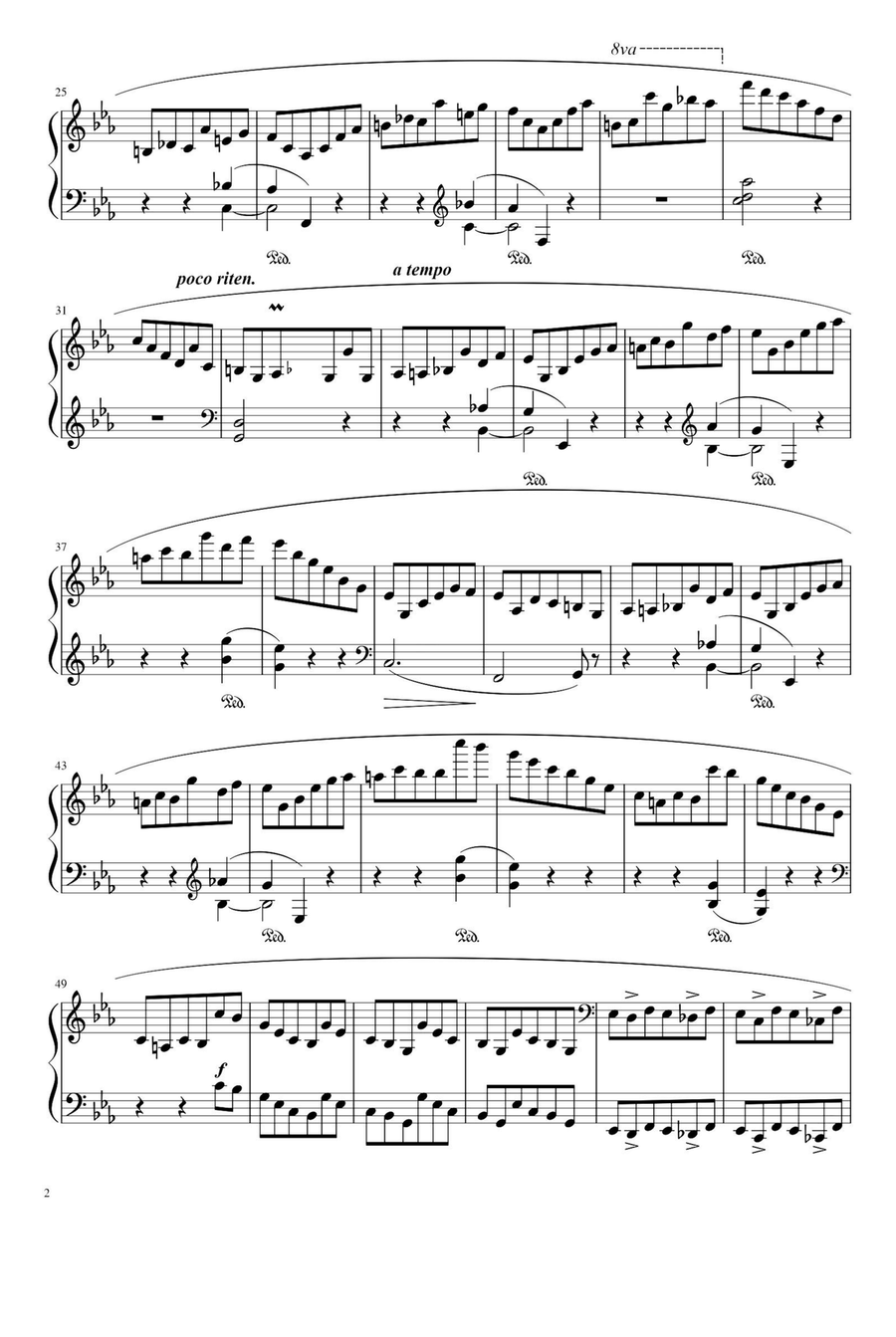 Piano Sonata Op.58 No.3 Movement 3 - Fryderyk Fanciszek Chopin Piano Solo scores gallery preview page 2