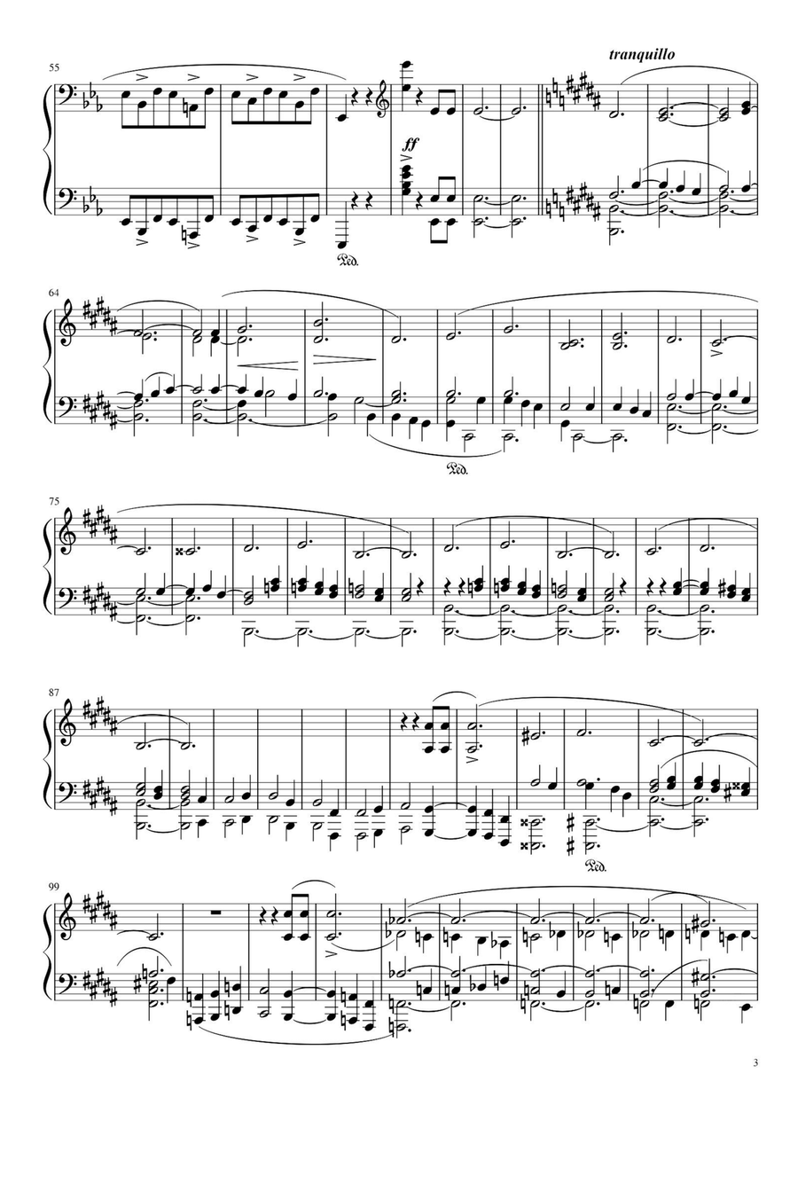 Piano Sonata Op.58 No.3 Movement 3 - Fryderyk Fanciszek Chopin Piano Solo scores gallery preview page 3