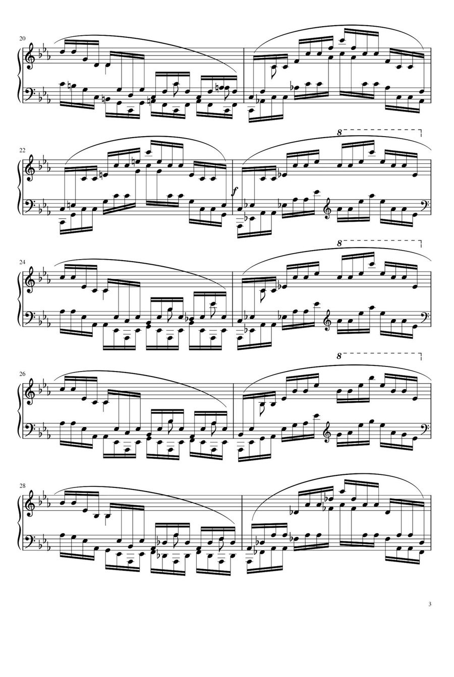 Etude Op. 25 No. 12 Ocean - Fryderyk Fanciszek Chopin Piano Method scores gallery preview page 3