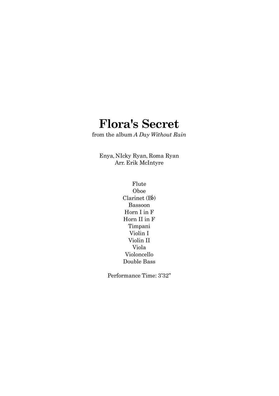 Flora's Secret Large Ensemble scores gallery preview page 1