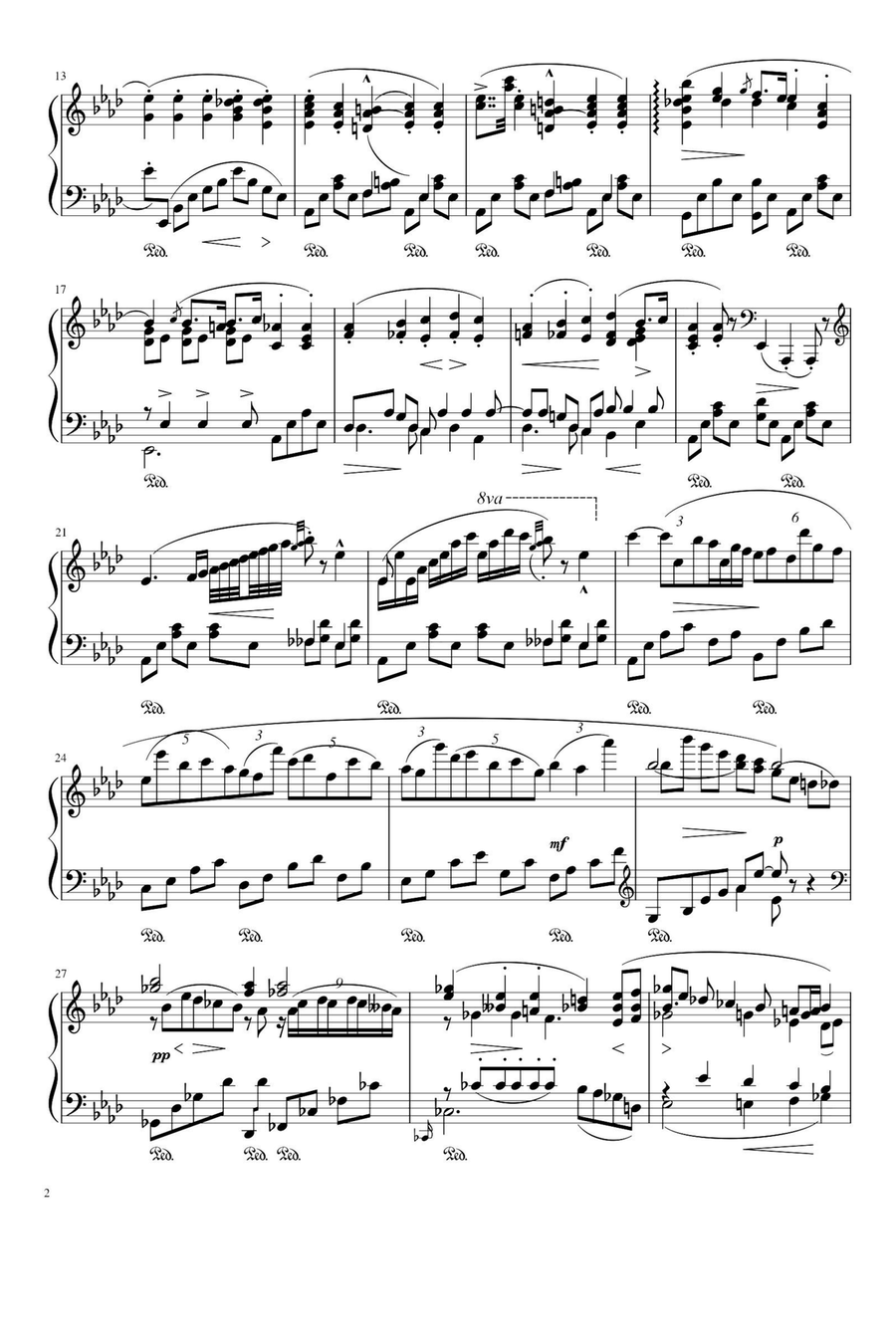 Piano Sonata Op.4-No.1 Movement 3 - Fryderyk Fanciszek Chopin Piano Solo scores gallery preview page 2