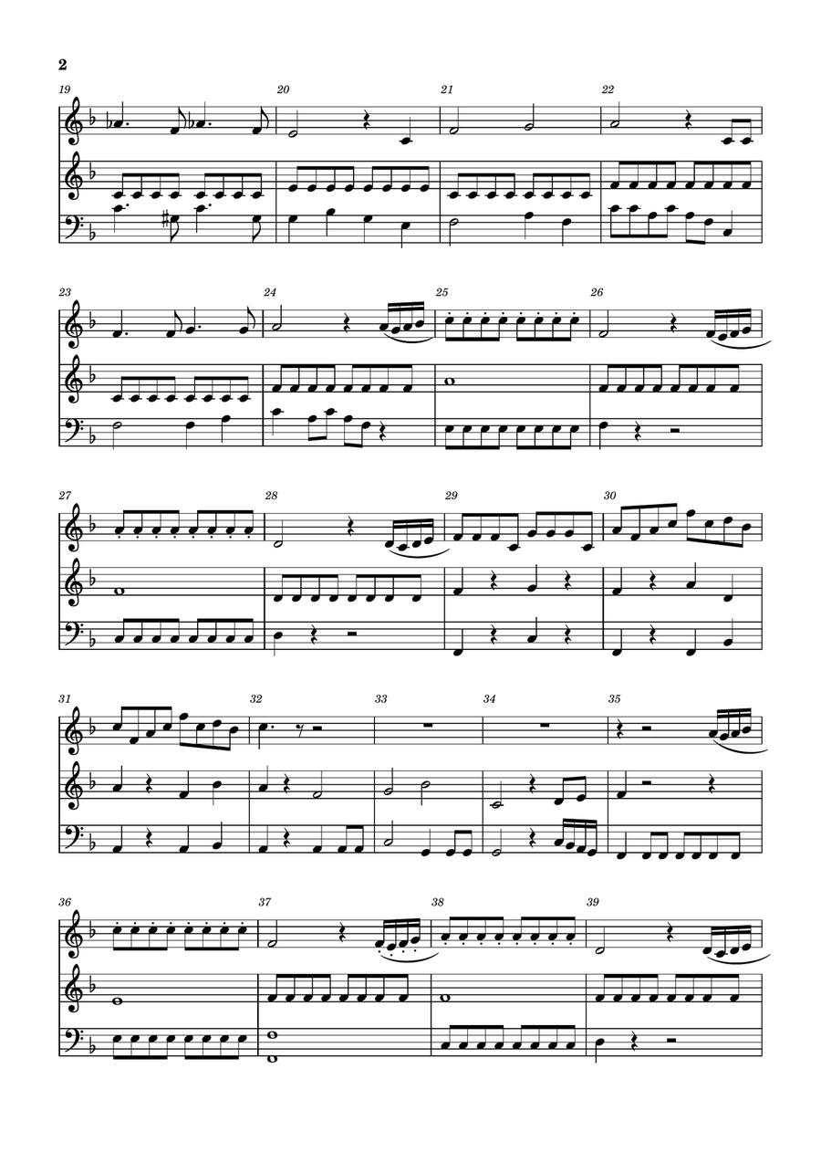 Flute enchantée Flute enchantée Brass Trio scores gallery preview page 2
