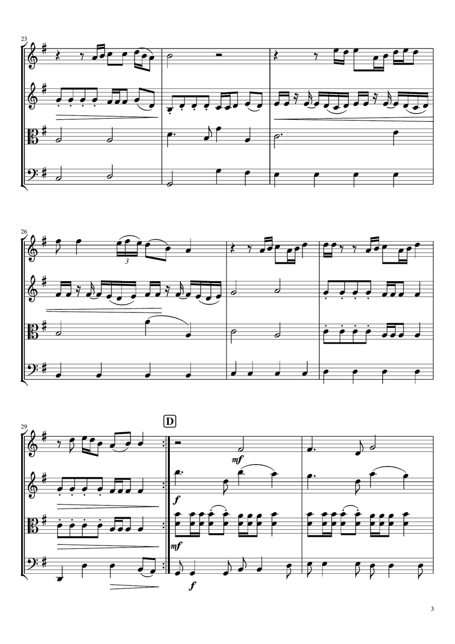 Wasn't Expecting That String Quartet scores gallery preview page 3