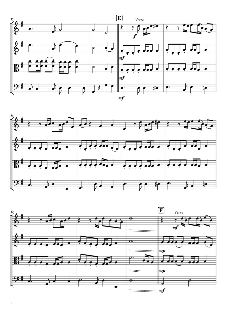 Wasn't Expecting That String Quartet scores gallery preview page 4