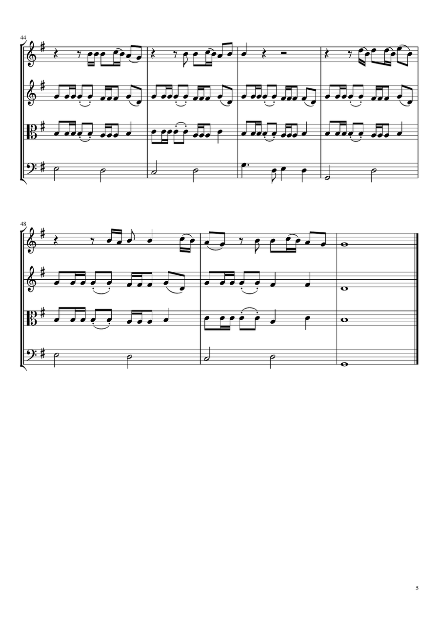 Wasn't Expecting That String Quartet scores gallery preview page 5