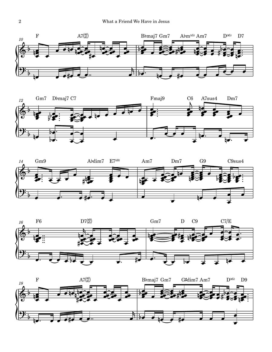 What a Friend We Have in Jesus Piano Solo scores gallery preview page 2