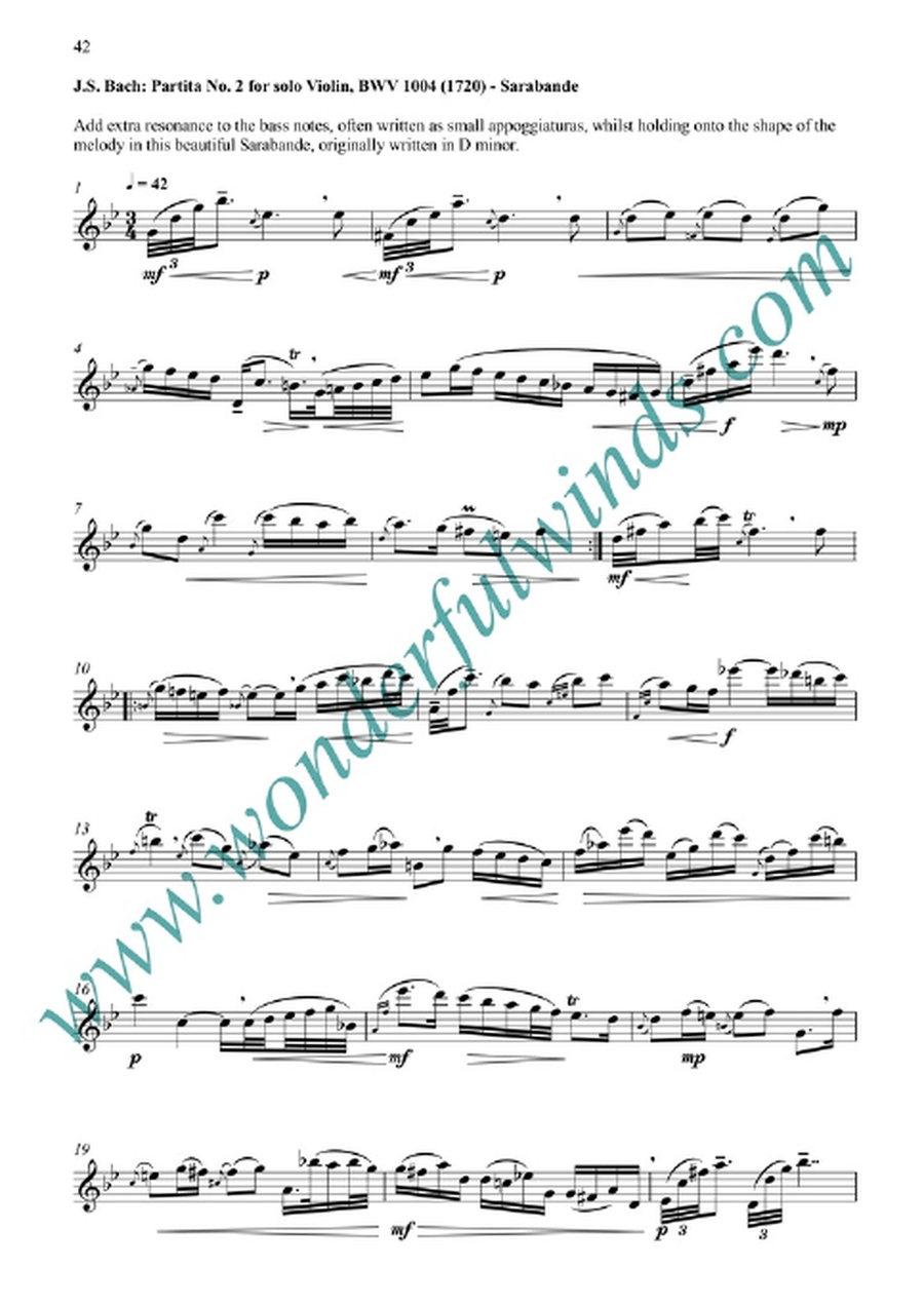Melodies for Developing Baroque Tone and Interpretation Flute scores gallery preview page 7