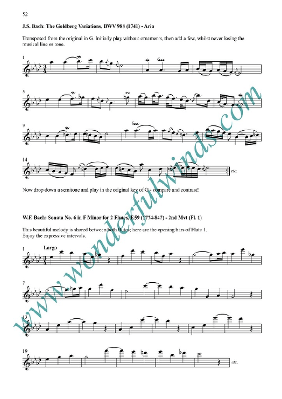 Melodies for Developing Baroque Tone and Interpretation Flute scores gallery preview page 8