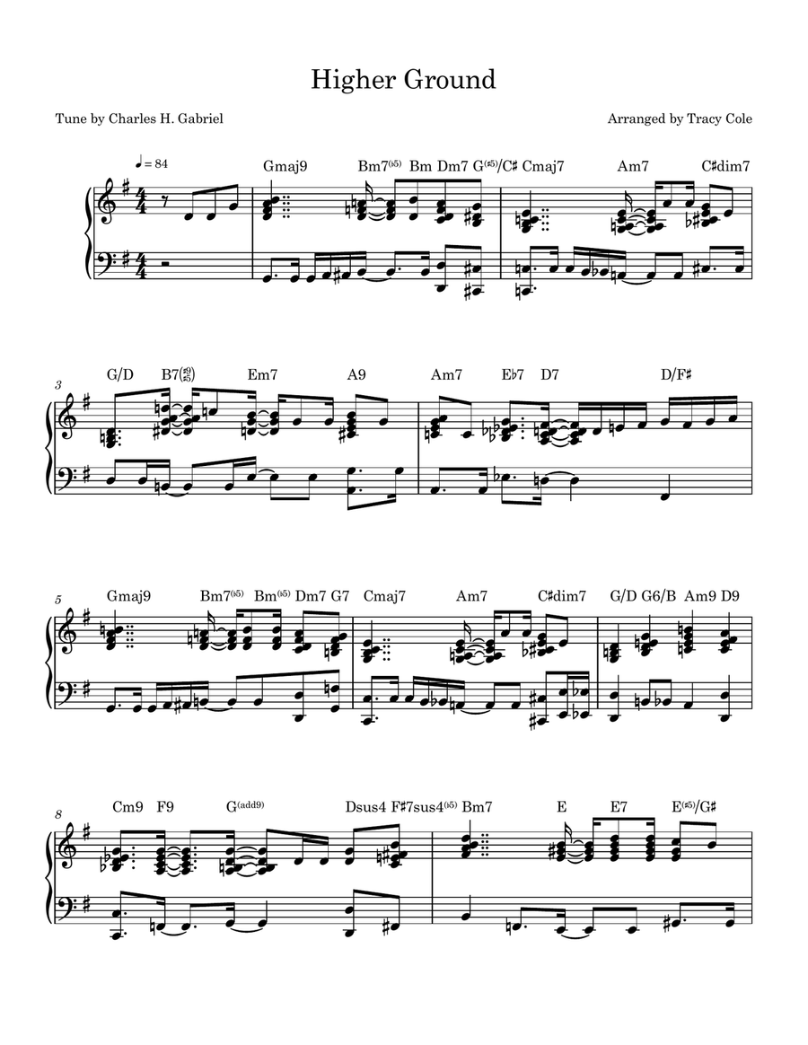 Higher Ground Higher Ground Piano Solo scores gallery preview page 1
