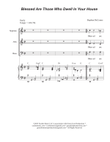 Blessed Are Those Who Dwell In Your House (Vocal Trio - (SAB)