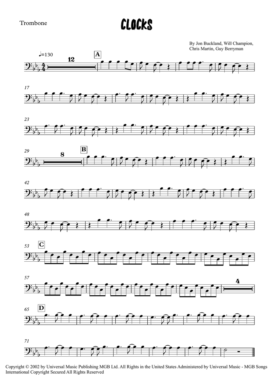 Clocks Clocks Piano scores gallery preview page 4