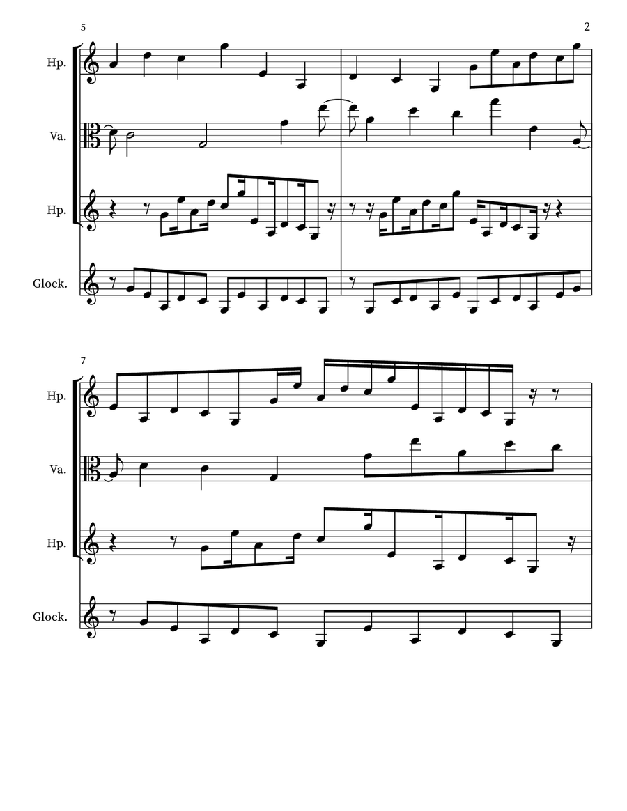 Children's Musing 73 Children's Musing 73 Small Ensemble scores gallery preview page 2