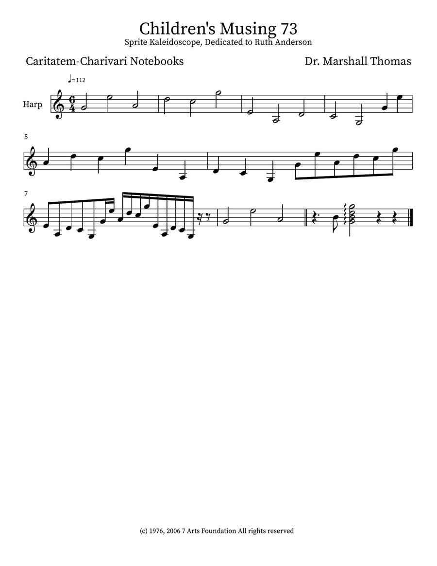 Children's Musing 73 Children's Musing 73 Small Ensemble scores gallery preview page 4