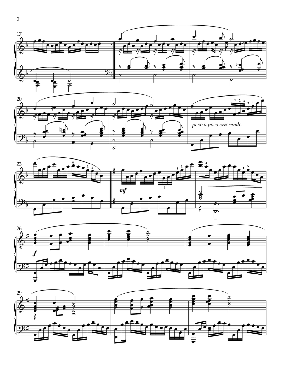 As With Gladness Men of Old Piano Solo scores gallery preview page 2