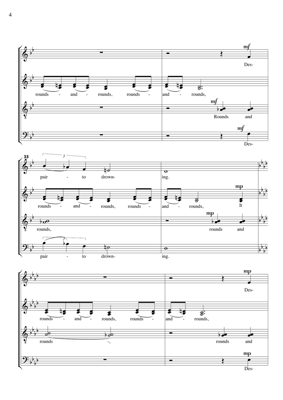 Inversnaid 4-Part scores gallery preview page 4