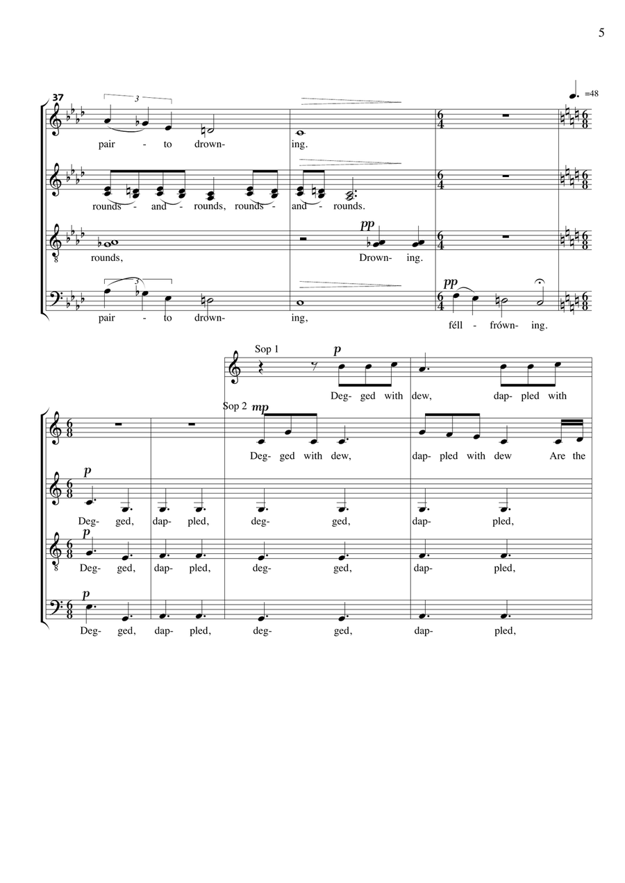 Inversnaid 4-Part scores gallery preview page 5