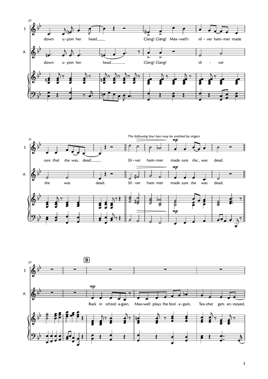 Maxwell's Silver Hammer Maxwell's Silver Hammer SA scores gallery preview page 3