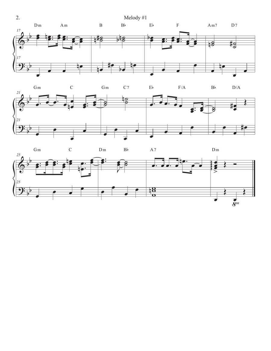 Songs of Easy Play Jazz Book #2 Piano Solo scores gallery preview page 2
