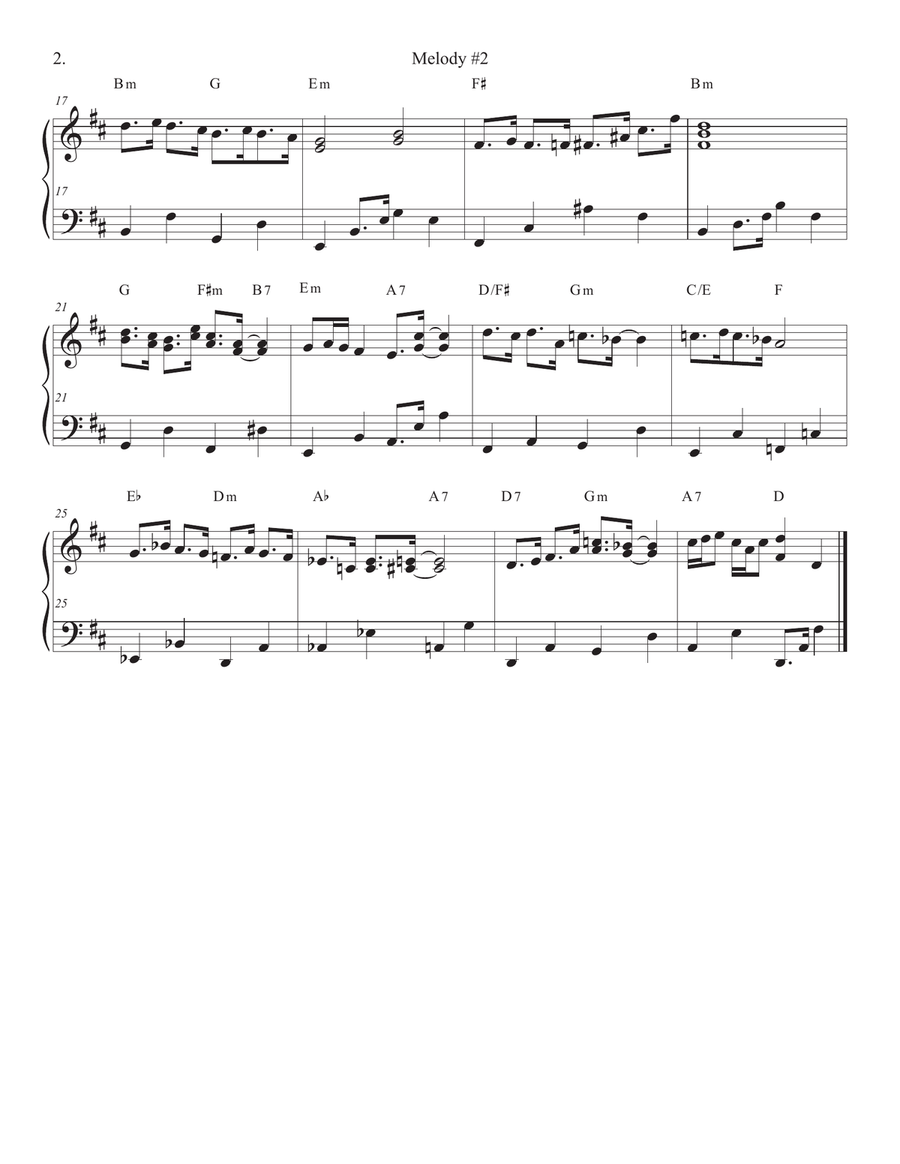 Songs of Easy Play Jazz Book #2 Piano Solo scores gallery preview page 4