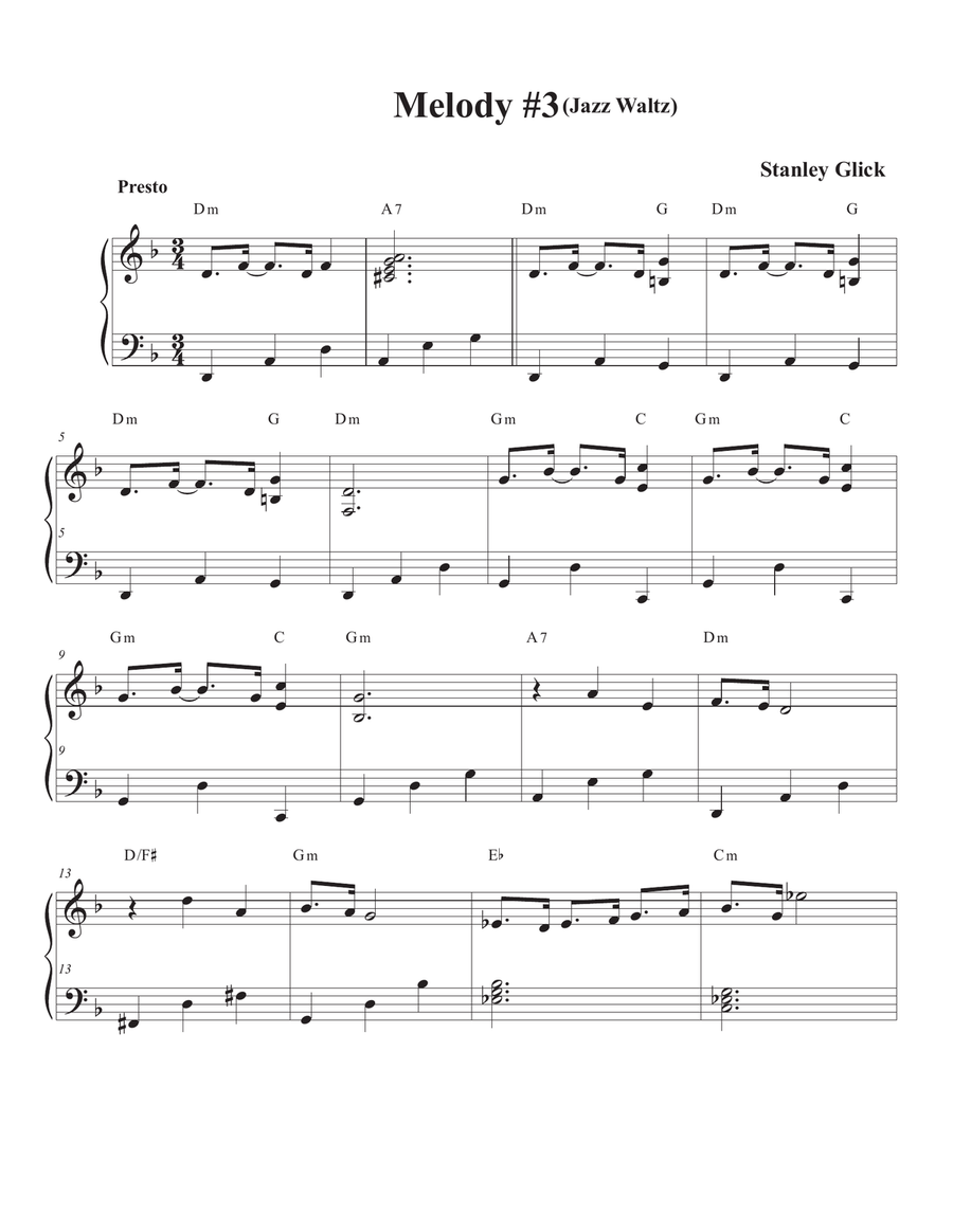 Songs of Easy Play Jazz Book #2 Piano Solo scores gallery preview page 5