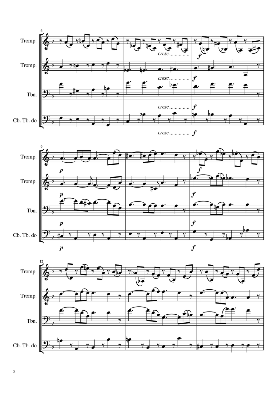 REQUIEM REQUIEM Brass Quartet scores gallery preview page 2