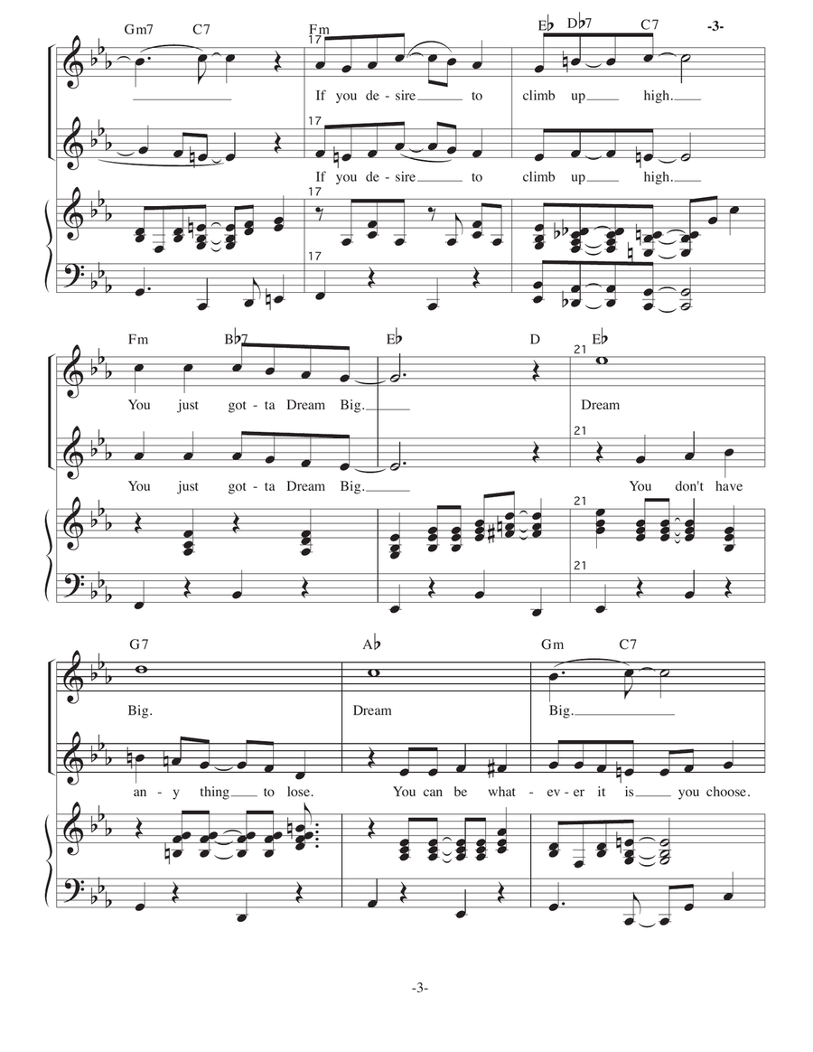 Dream Big Dream Big 2-Part scores gallery preview page 3