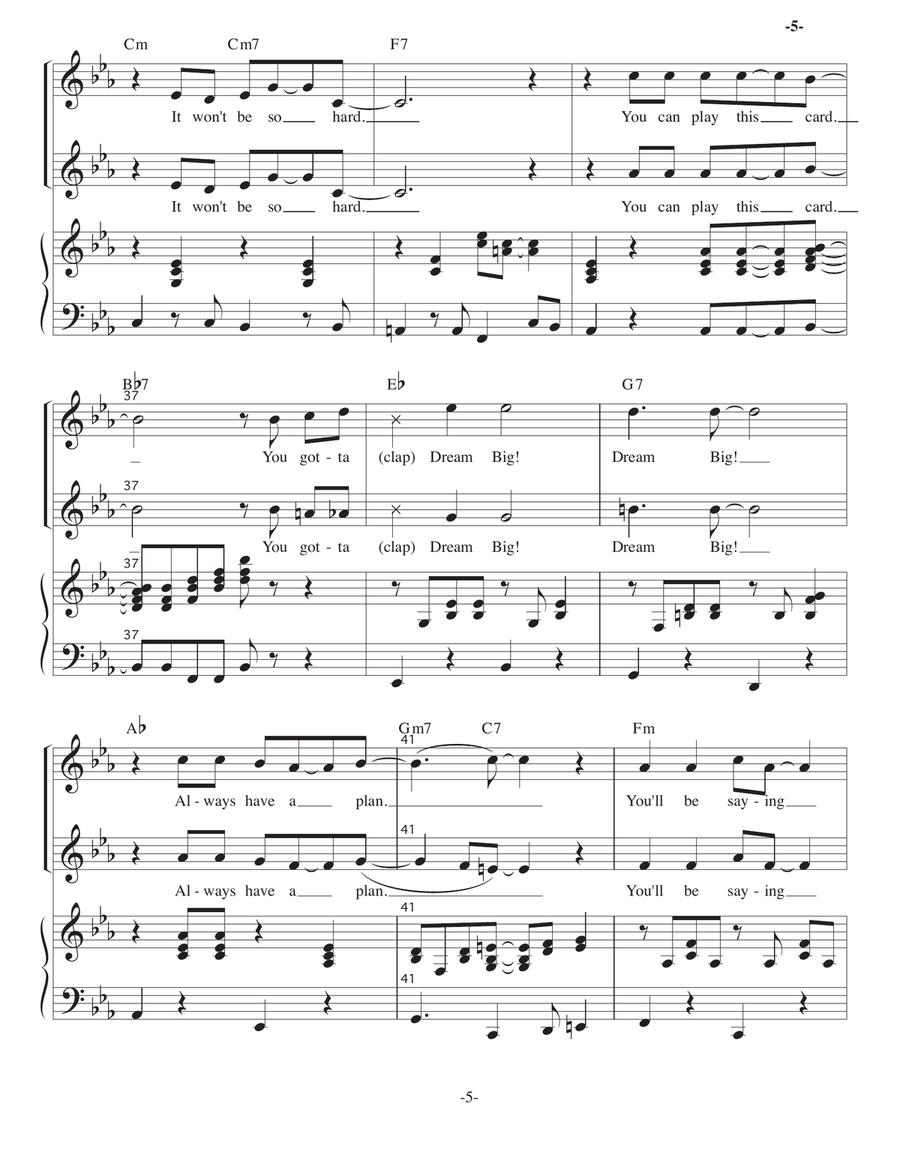 Dream Big Dream Big 2-Part scores gallery preview page 5