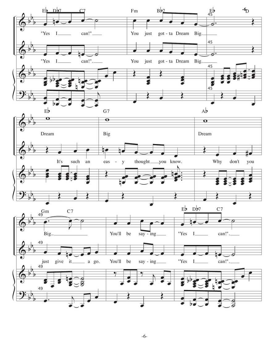 Dream Big Dream Big 2-Part scores gallery preview page 6