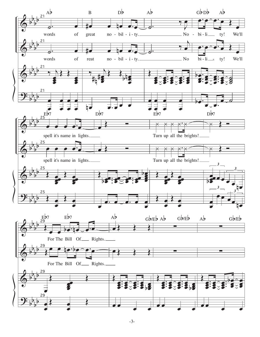 The Bill of Rights The Bill of Rights 2-Part scores gallery preview page 3