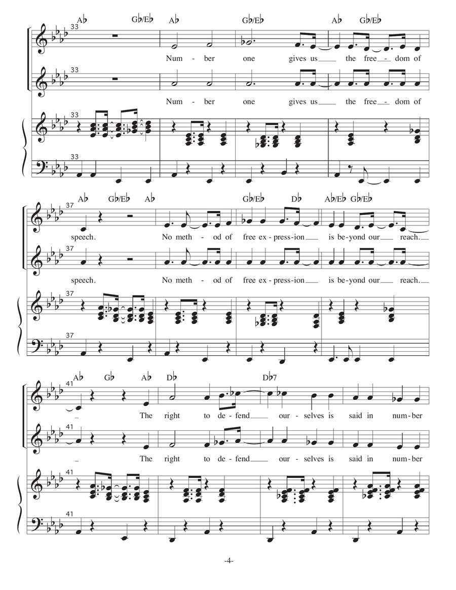 The Bill of Rights The Bill of Rights 2-Part scores gallery preview page 4