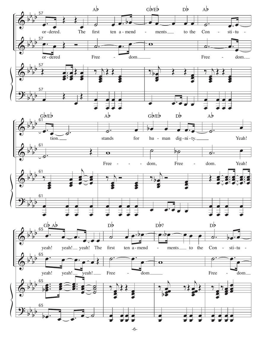 The Bill of Rights The Bill of Rights 2-Part scores gallery preview page 6