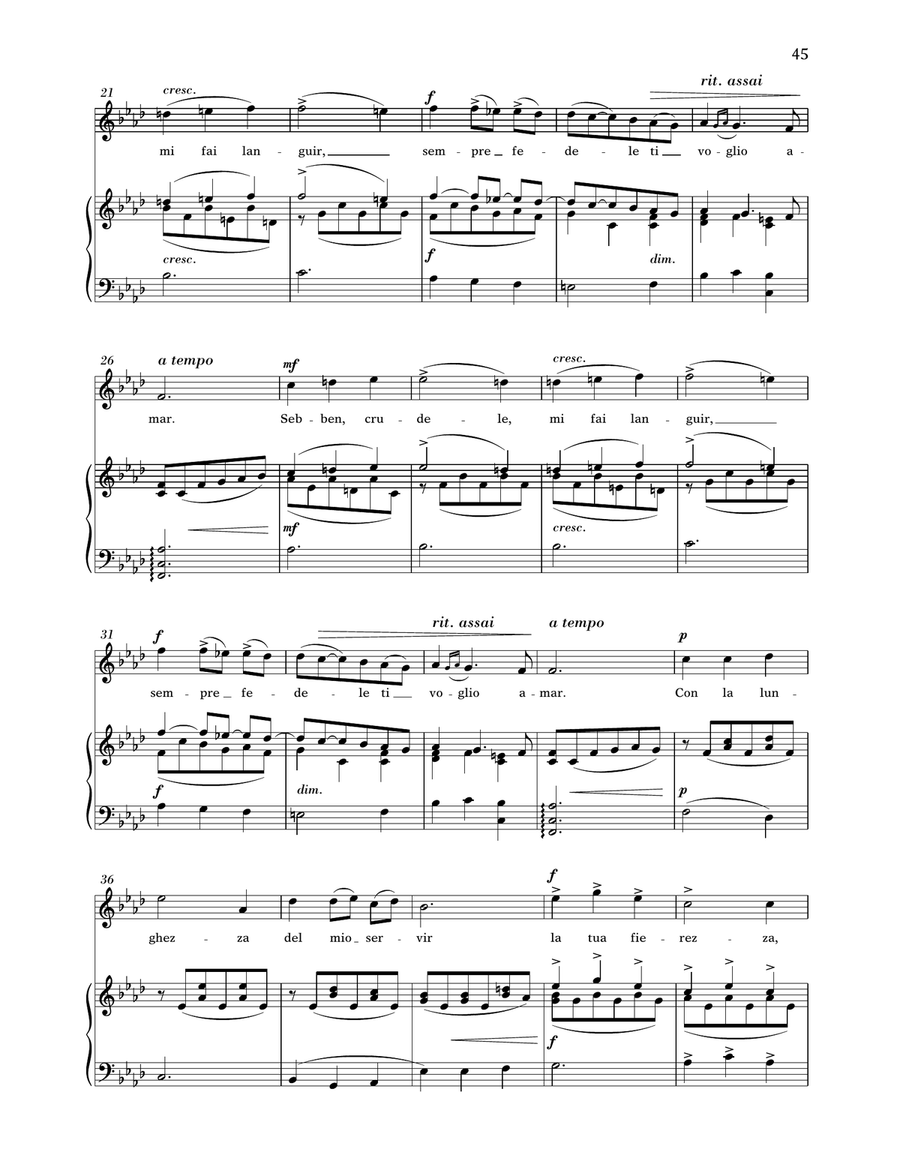Sebben, Crudele (High Voice) High Voice scores gallery preview page 2