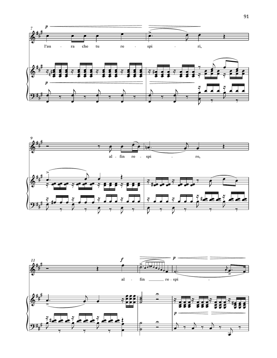 O Del Mio Dolce Ardor (High Voice) High Voice scores gallery preview page 2