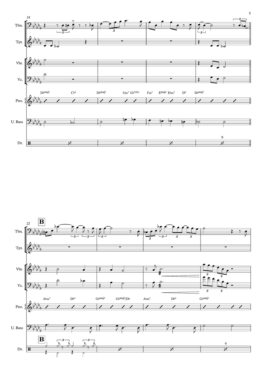 The Christmas Song (Chestnuts Roasting On An Open Fire) Jazz Ensemble scores gallery preview page 3