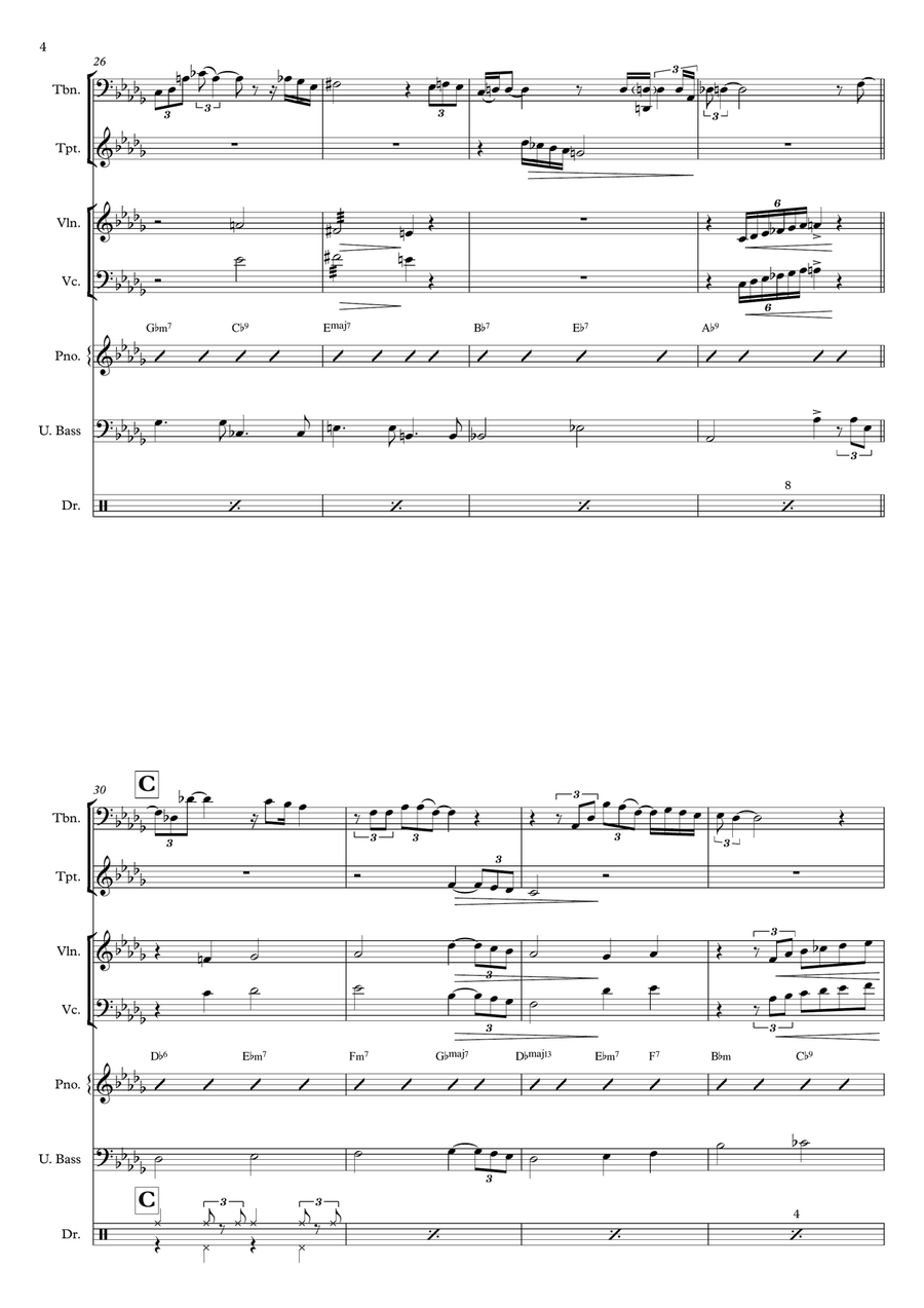The Christmas Song (Chestnuts Roasting On An Open Fire) Jazz Ensemble scores gallery preview page 4