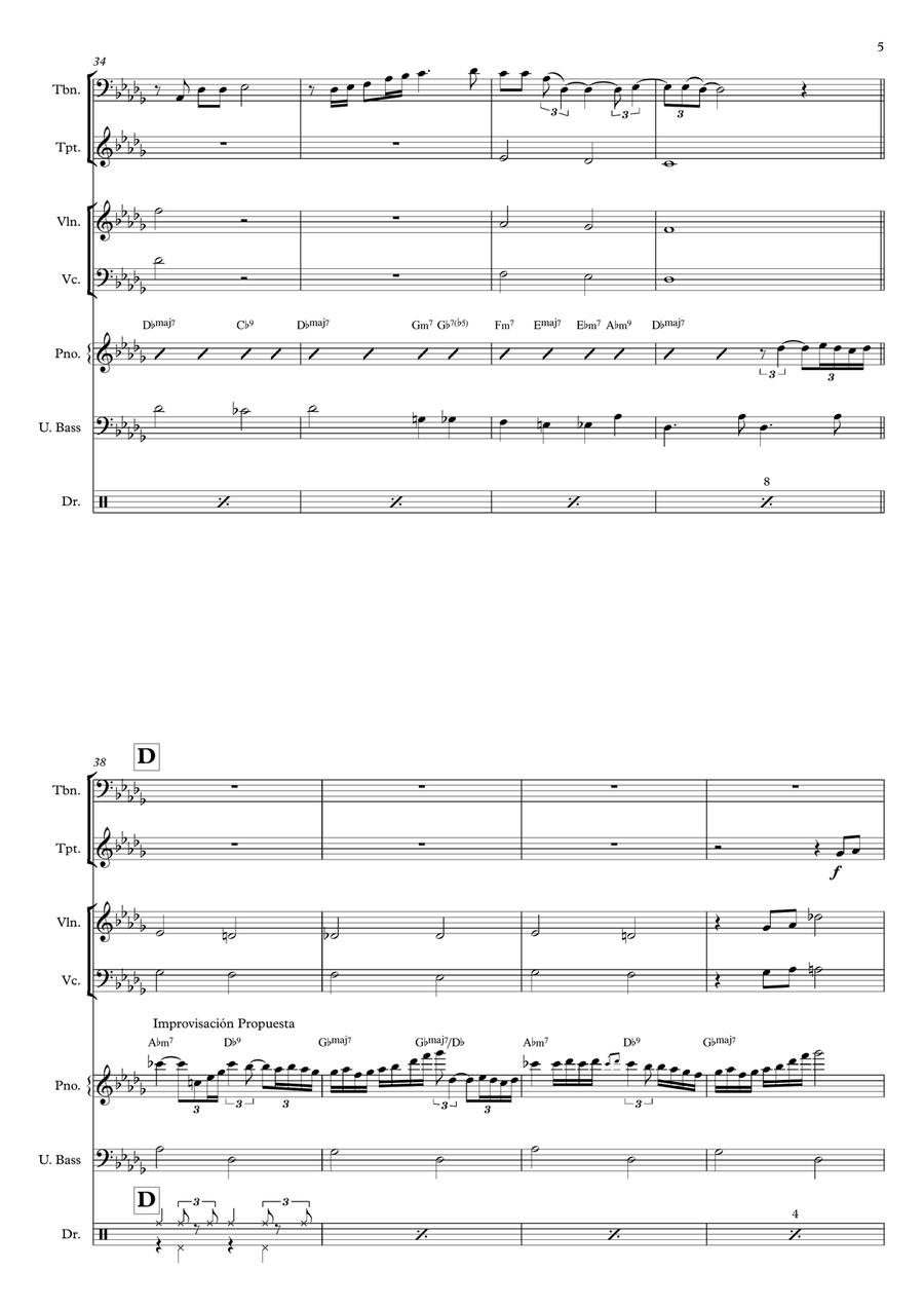The Christmas Song (Chestnuts Roasting On An Open Fire) Jazz Ensemble scores gallery preview page 5