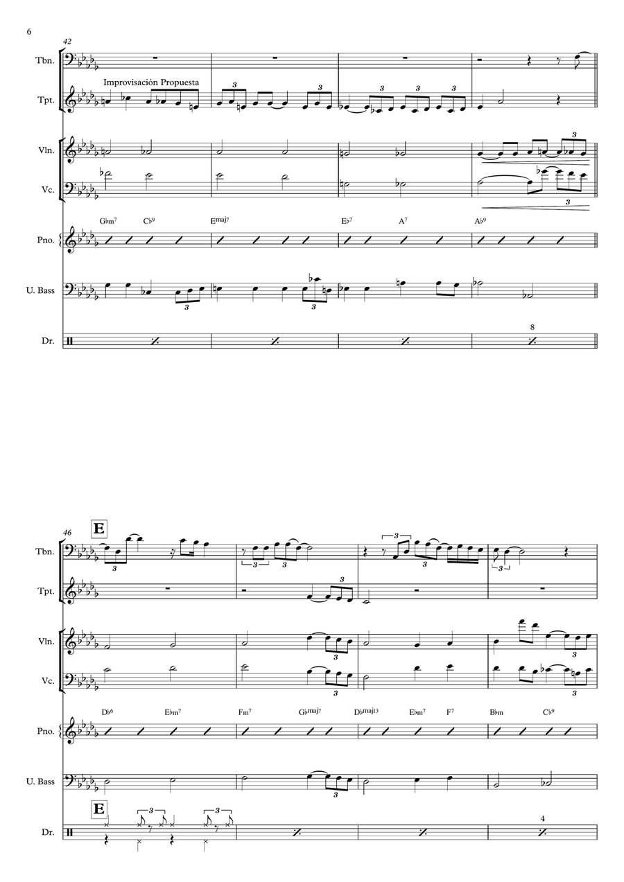 The Christmas Song (Chestnuts Roasting On An Open Fire) Jazz Ensemble scores gallery preview page 6