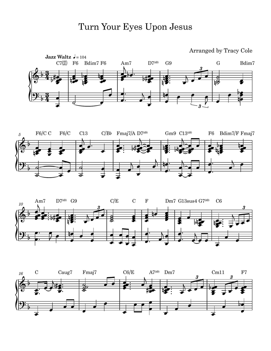 Turn Your Eyes Upon Jesus Piano Solo scores gallery preview page 1