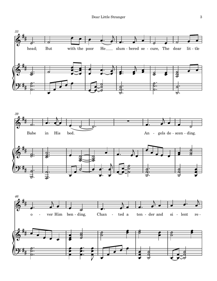 Dear Little Stranger Dear Little Stranger Piano, Vocal scores gallery preview page 3