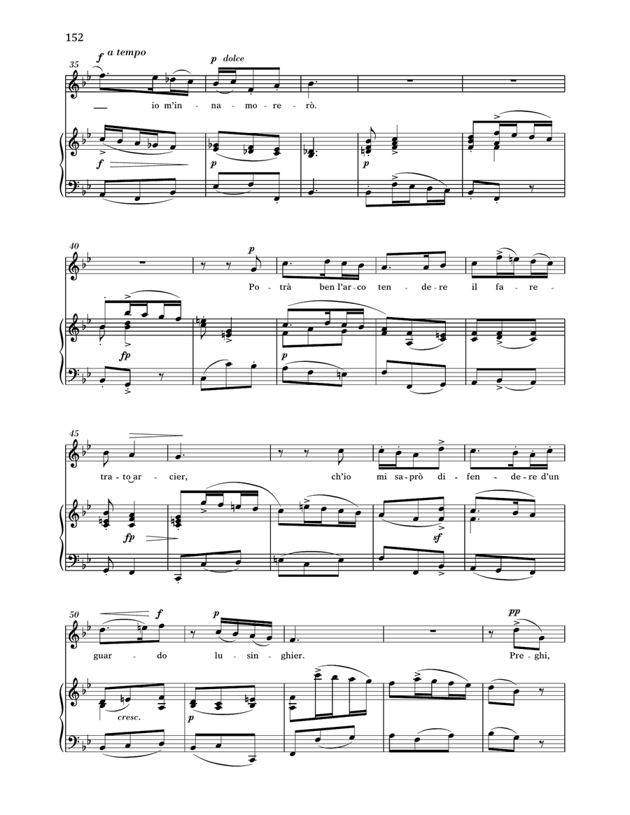 Se Florindo e Fedele (High Voice) by Alessandro Scarlatti High Voice - Digital Sheet Music page 3