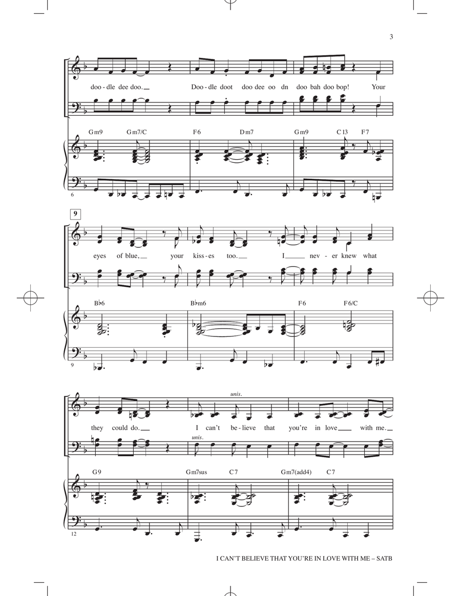 I Can't Believe That You're In Love With Me (arr. Kirby Shaw) by Kirby Shaw 4-Part - Digital Sheet Music page 2