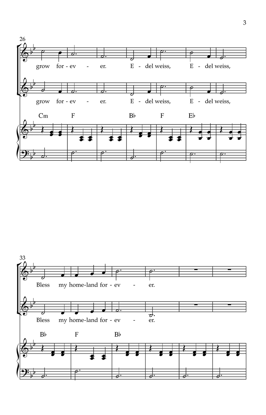 Edelweiss Edelweiss 2-Part scores gallery preview page 3
