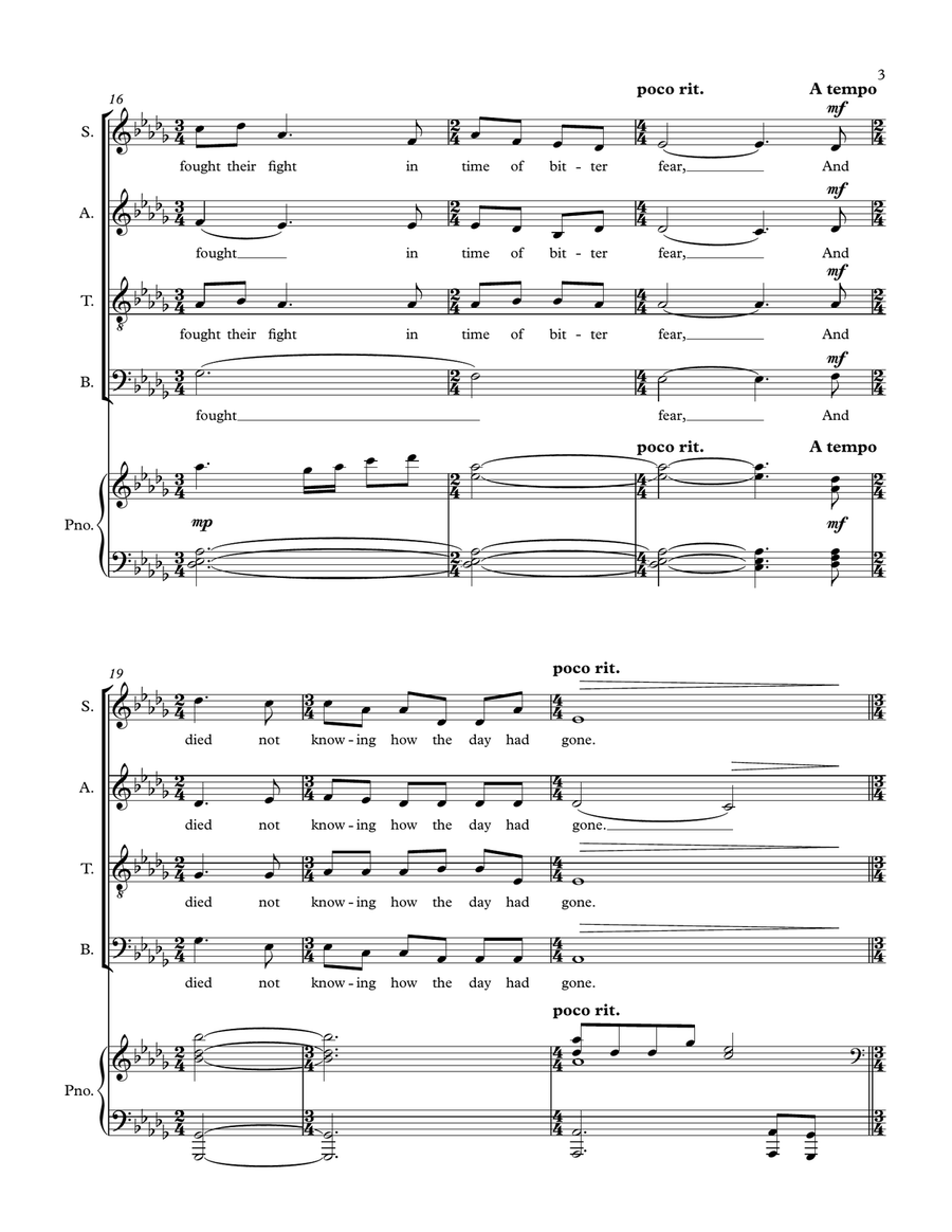The Anxious Dead for SATB Choir & Piano 4-Part scores gallery preview page 5