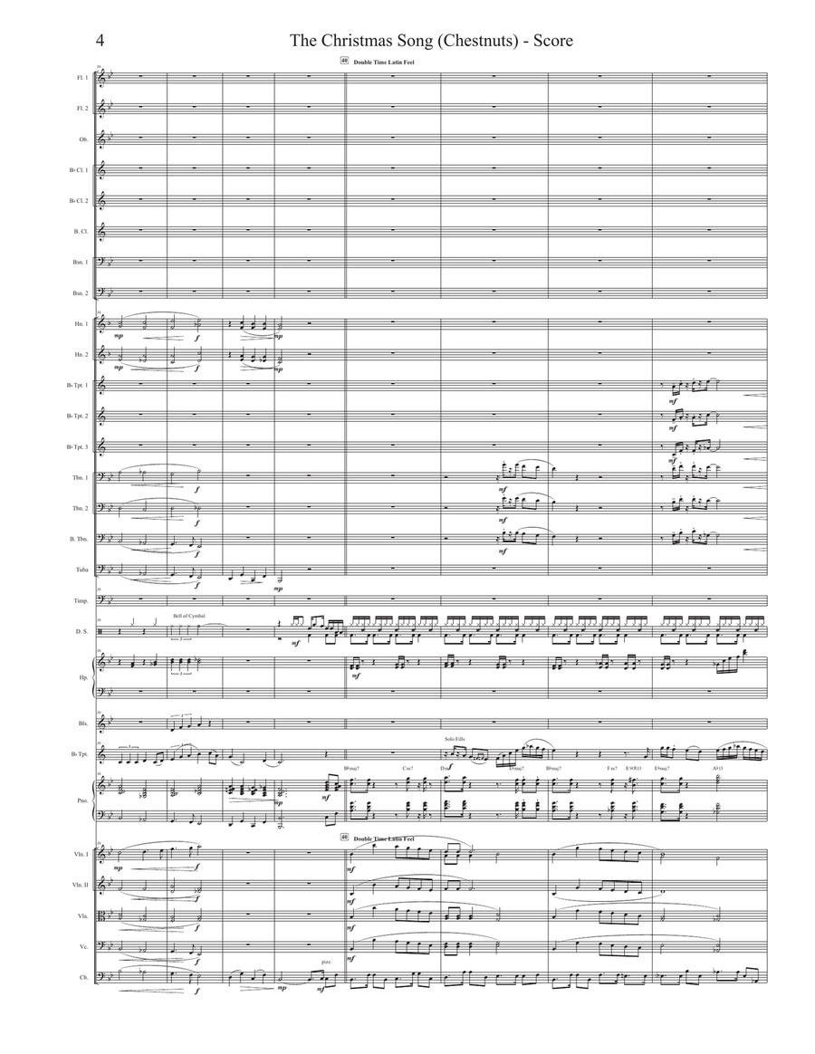The Christmas Song (Chestnuts Roasting On An Open Fire) Full Orchestra scores gallery preview page 4
