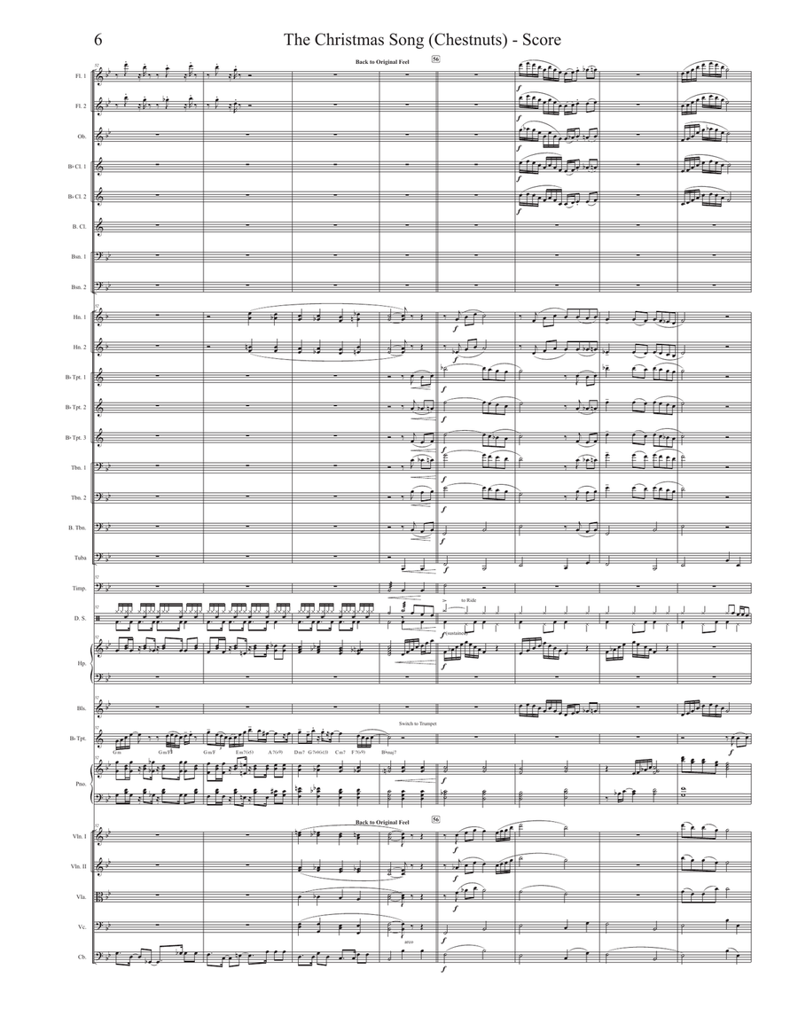 The Christmas Song (Chestnuts Roasting On An Open Fire) Full Orchestra scores gallery preview page 6