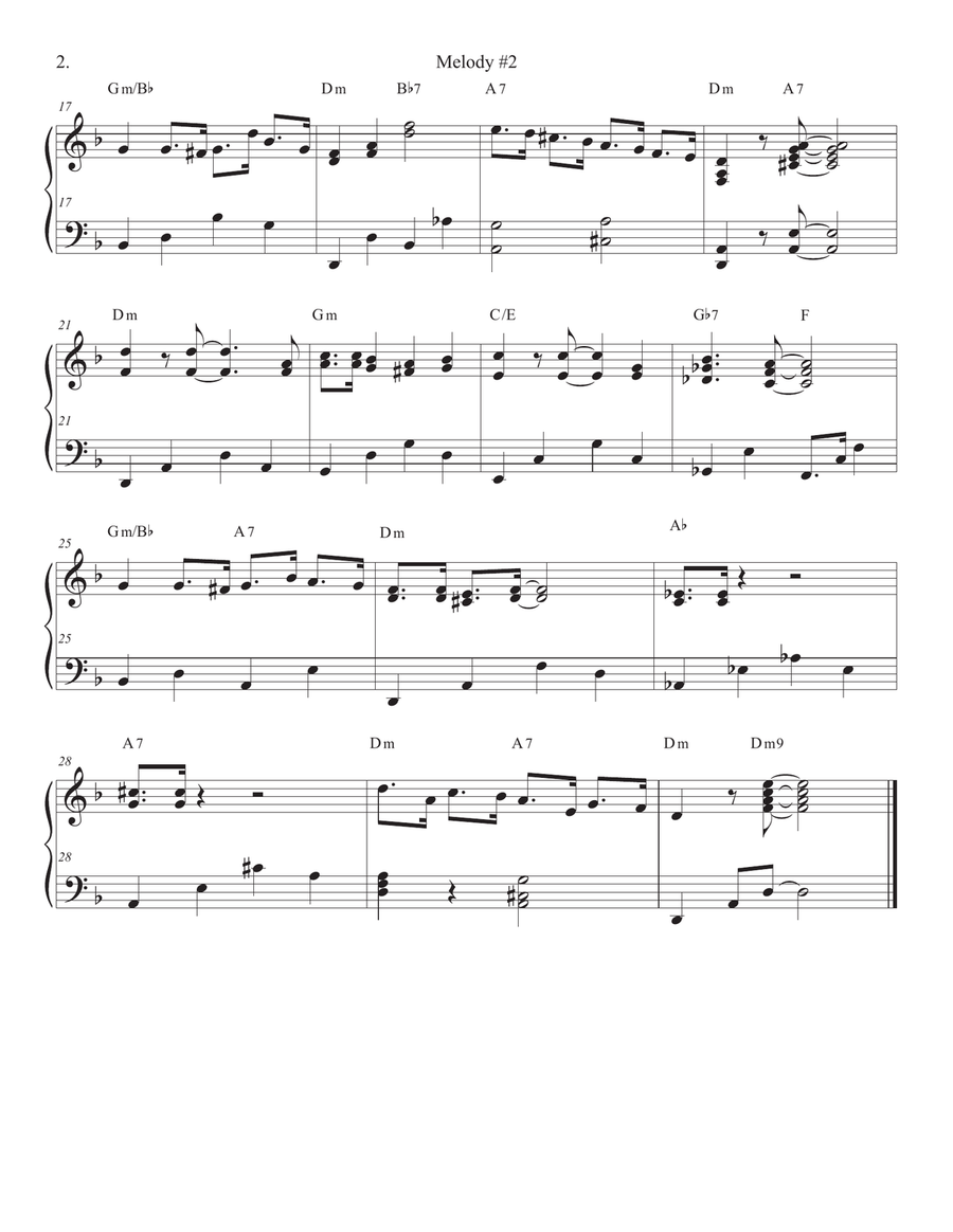Songs of Easy Play Jazz Book #3 Piano Solo scores gallery preview page 4