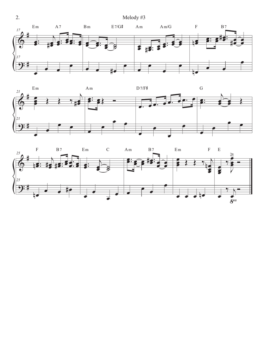 Songs of Easy Play Jazz Book #3 Piano Solo scores gallery preview page 6