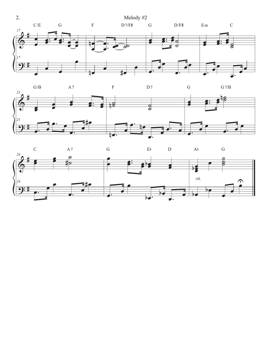 Songs of Easy Play Jazz Book #4 Piano Solo scores gallery preview page 4