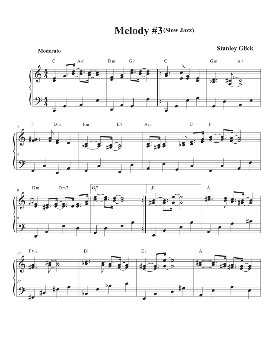 Songs of Easy Play Jazz Book #4 Piano Solo scores gallery preview page 5